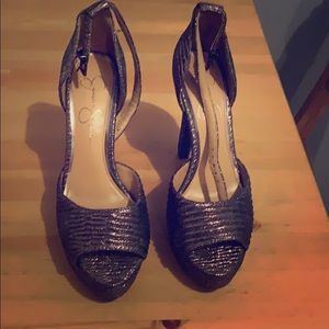 GUNMETAL PLATFORM SHOES